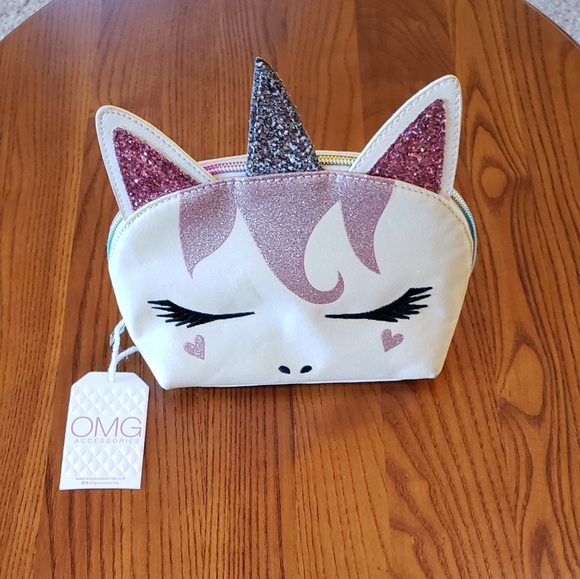 OMG Accessories Handbags - Glitter unicorn clutch bag, NEW